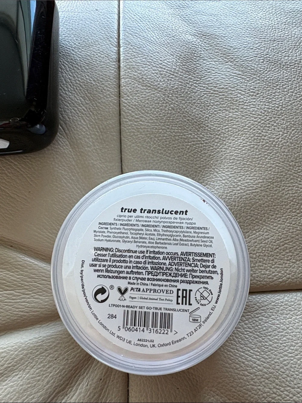 Lottie London Ready Set Go Translucent Setting Powder - White